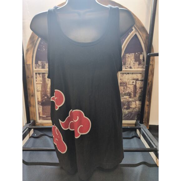 naruto 20th anniversary tank top shippuden size small black hot topic - Picture 1 of 5